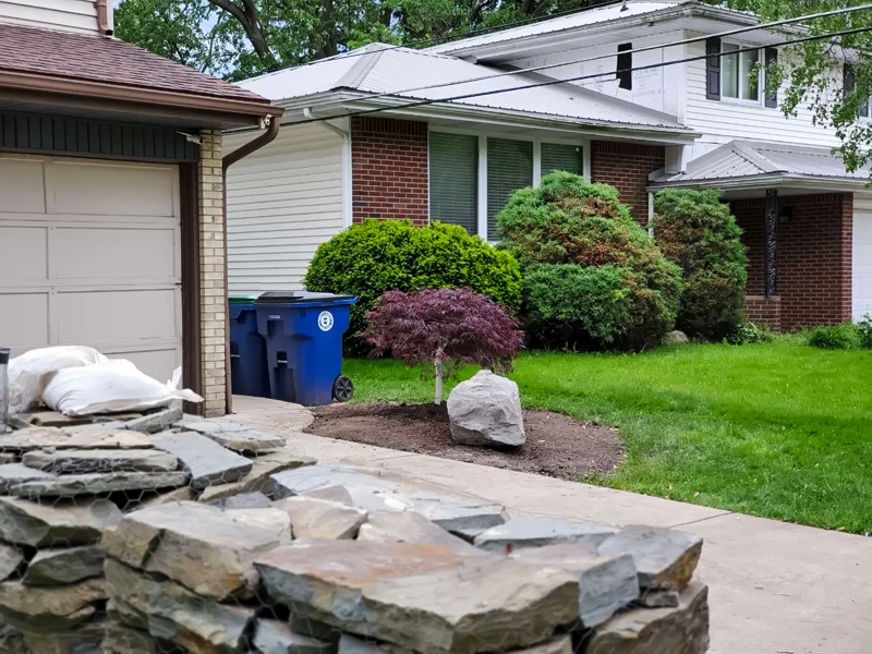 Landscaping project completed by Diamond Landscape & Design, serving neighborhoods across Niagara County and WNY.