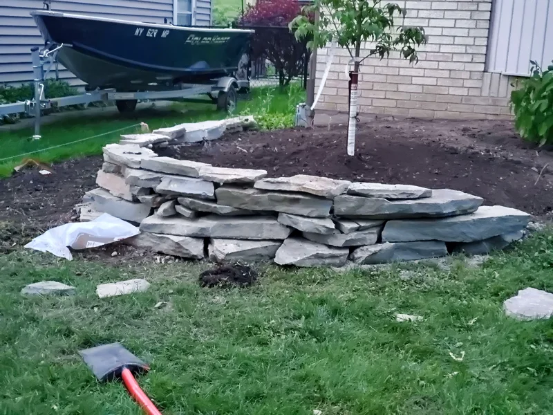 Landscaping project completed by Diamond Landscape & Design, serving neighborhoods across Niagara County and WNY.