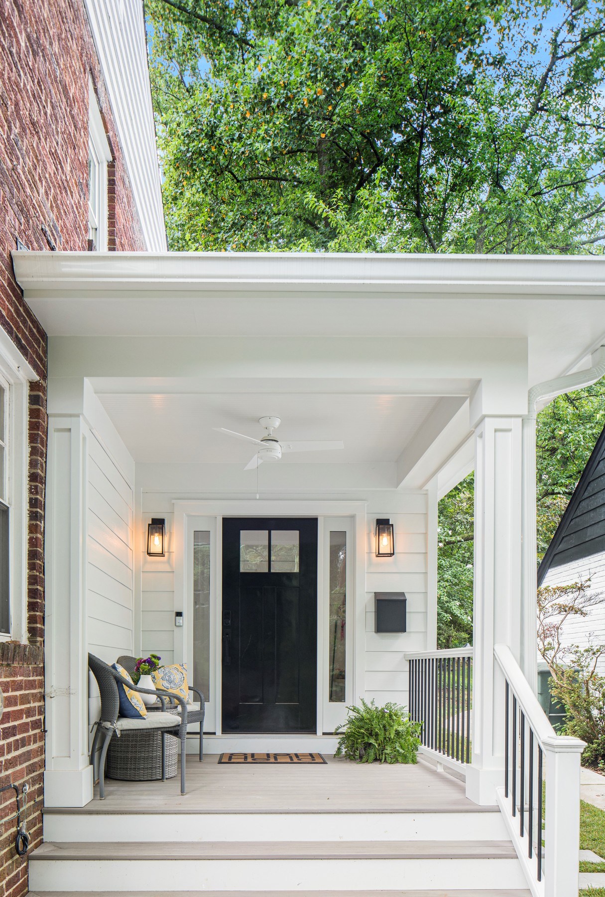 Upper Chevy Chase addition with expansive windows and contemporary architecture