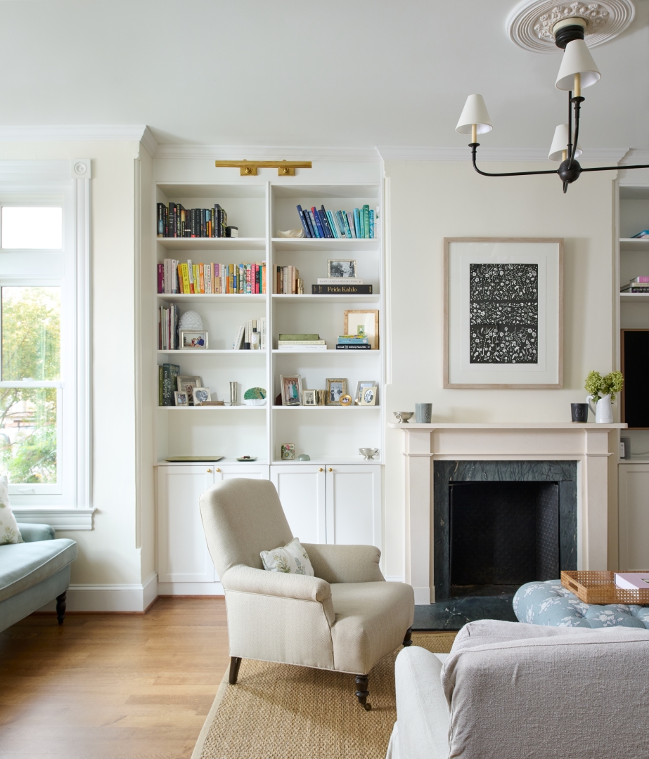 Westminster Street living room featuring elegant furnishings and natural light
