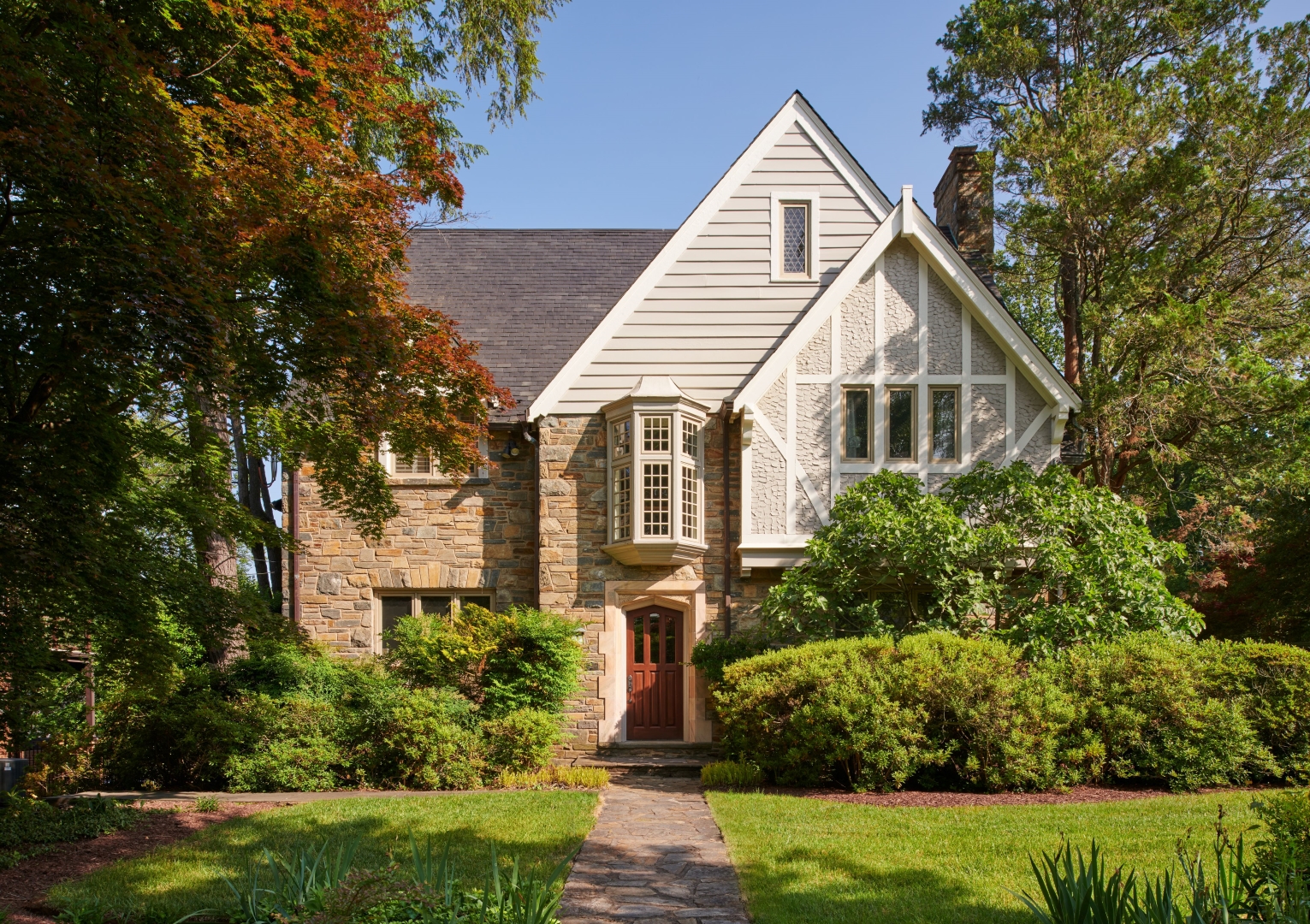 Poplar Lane exterior renovation with contemporary styling and upgraded features