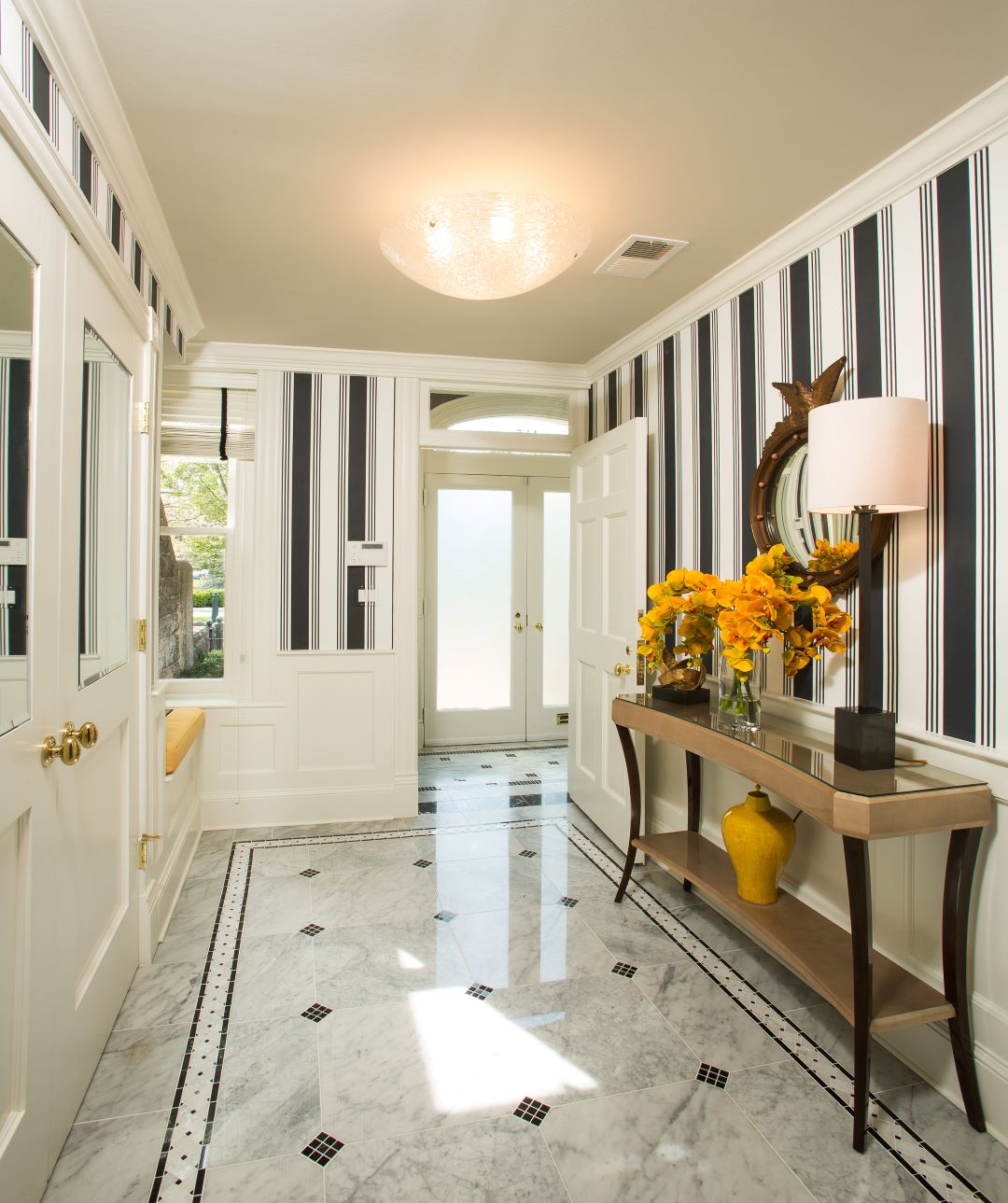 Stunning Capitol Hill rowhouse exterior showcasing historically authentic restoration with elegant architectural details and refined curb appeal