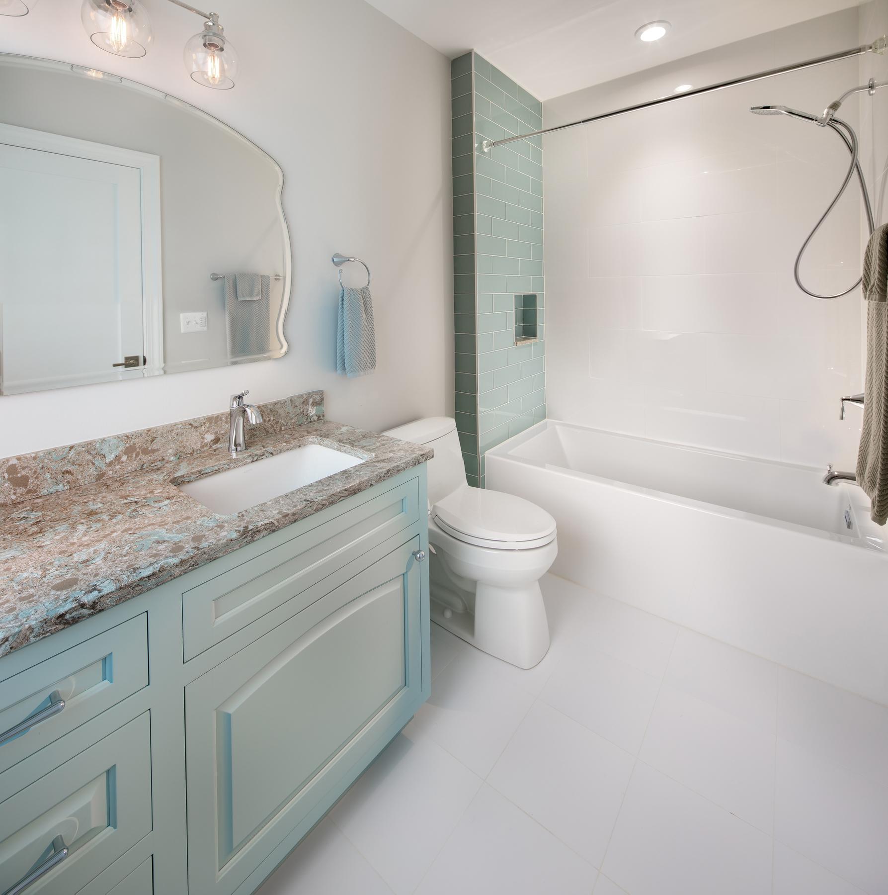 Primary bedroom in second-story addition with generous space, elegant design, and premium finishes