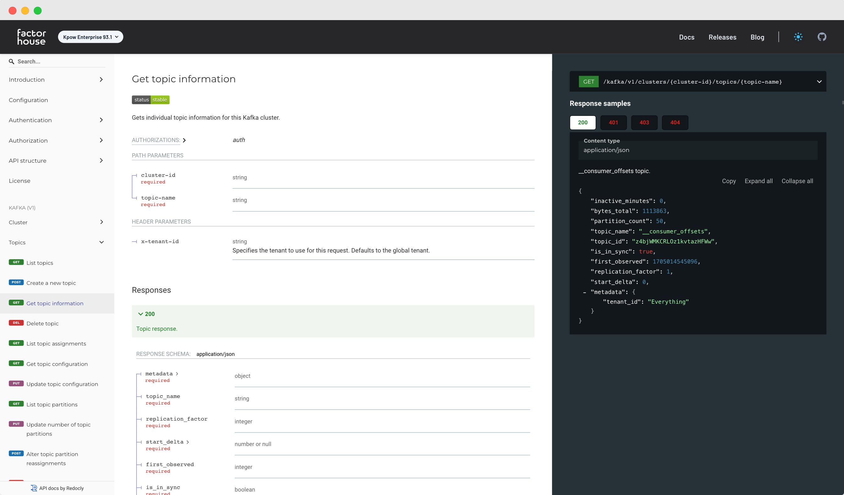 Kpow API data example