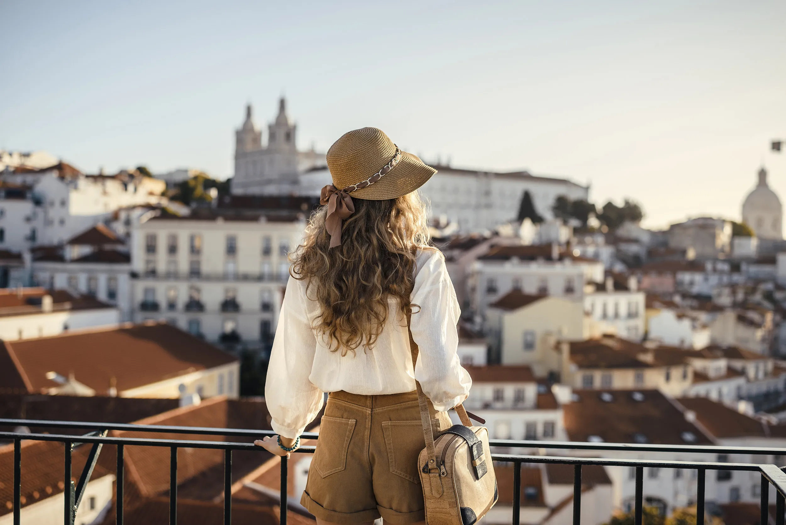 Woman and beautiful view