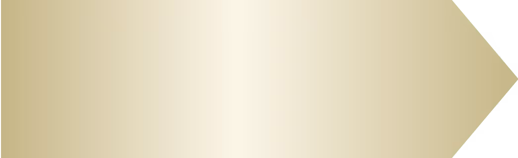 Right-pointing arrow shape with a beige to light gold vertical gradient.