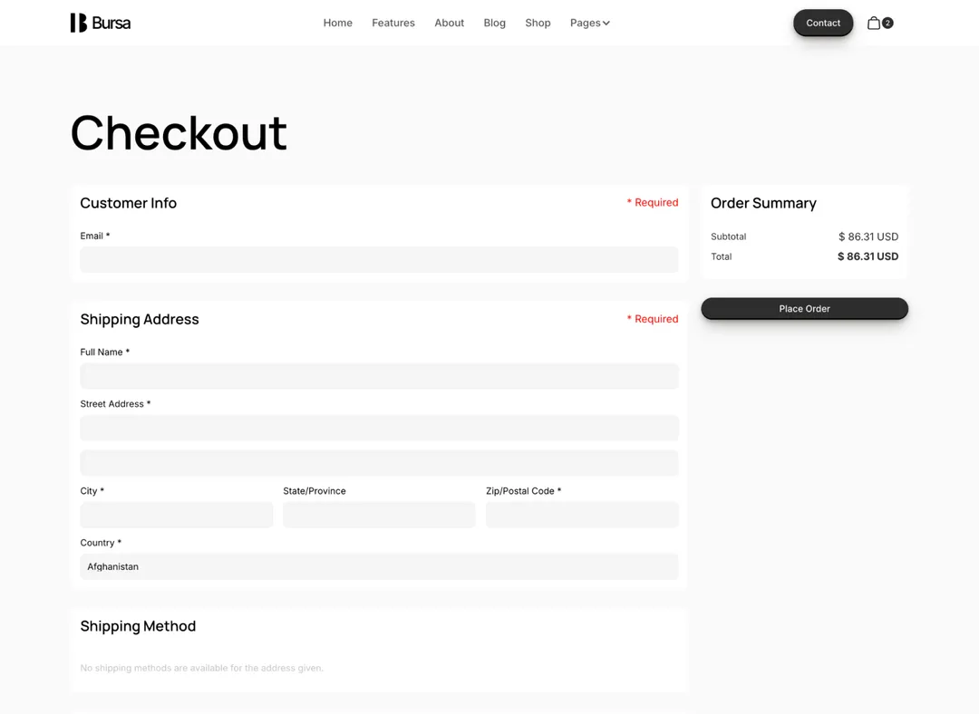 Saas Webflow Template - Bursa - Designed by Azwedo.com and Wedoflow.com