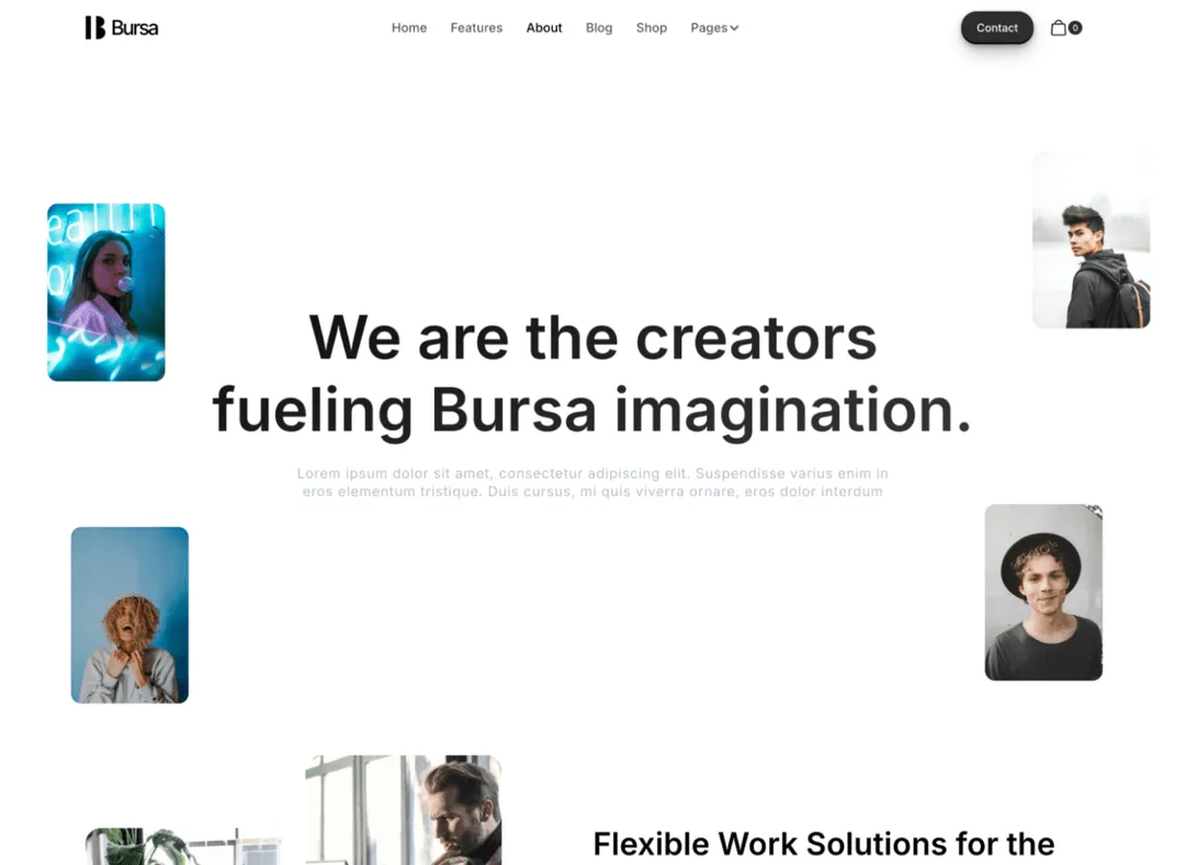 Saas Webflow Template - Bursa - Designed by Azwedo.com and Wedoflow.com