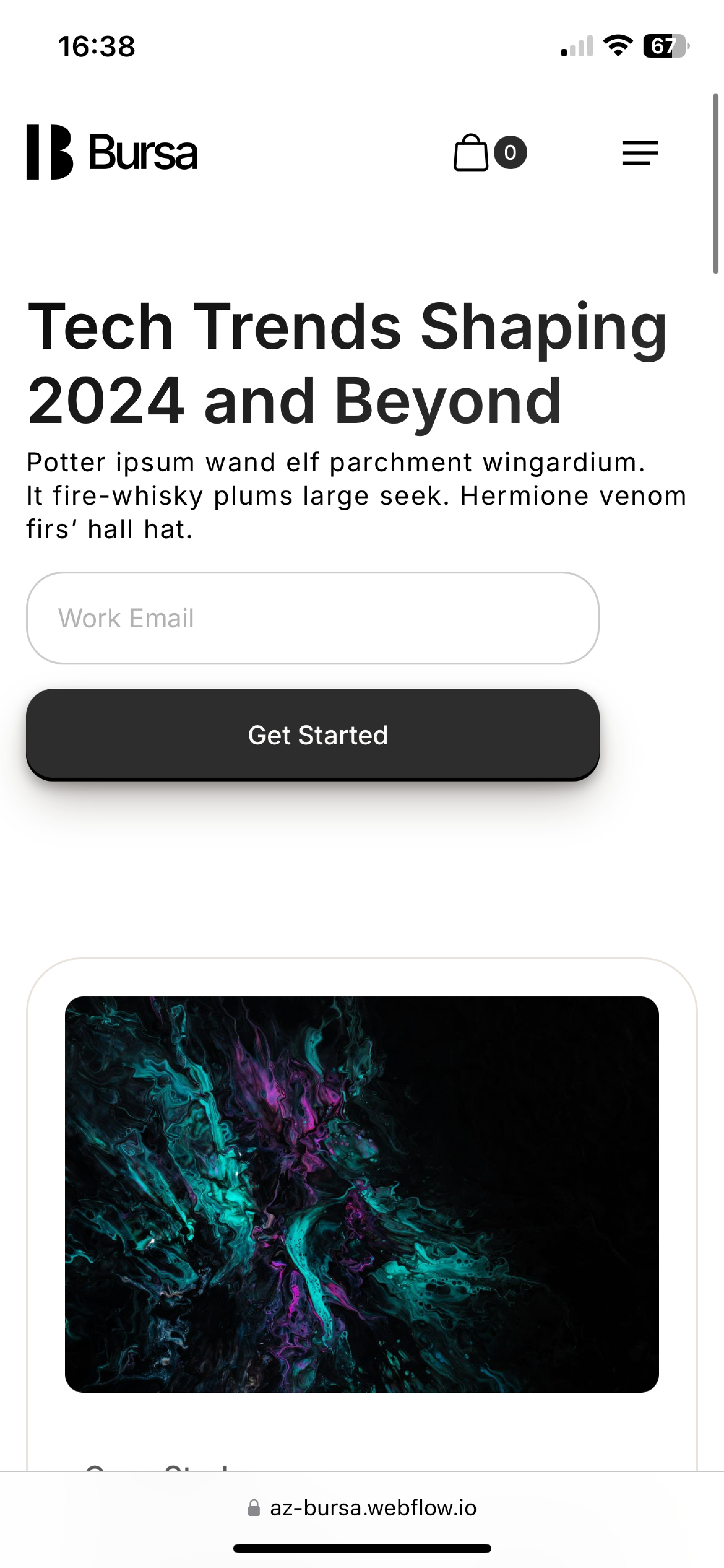 Saas Webflow Template - Bursa - Designed by Azwedo.com and Wedoflow.com