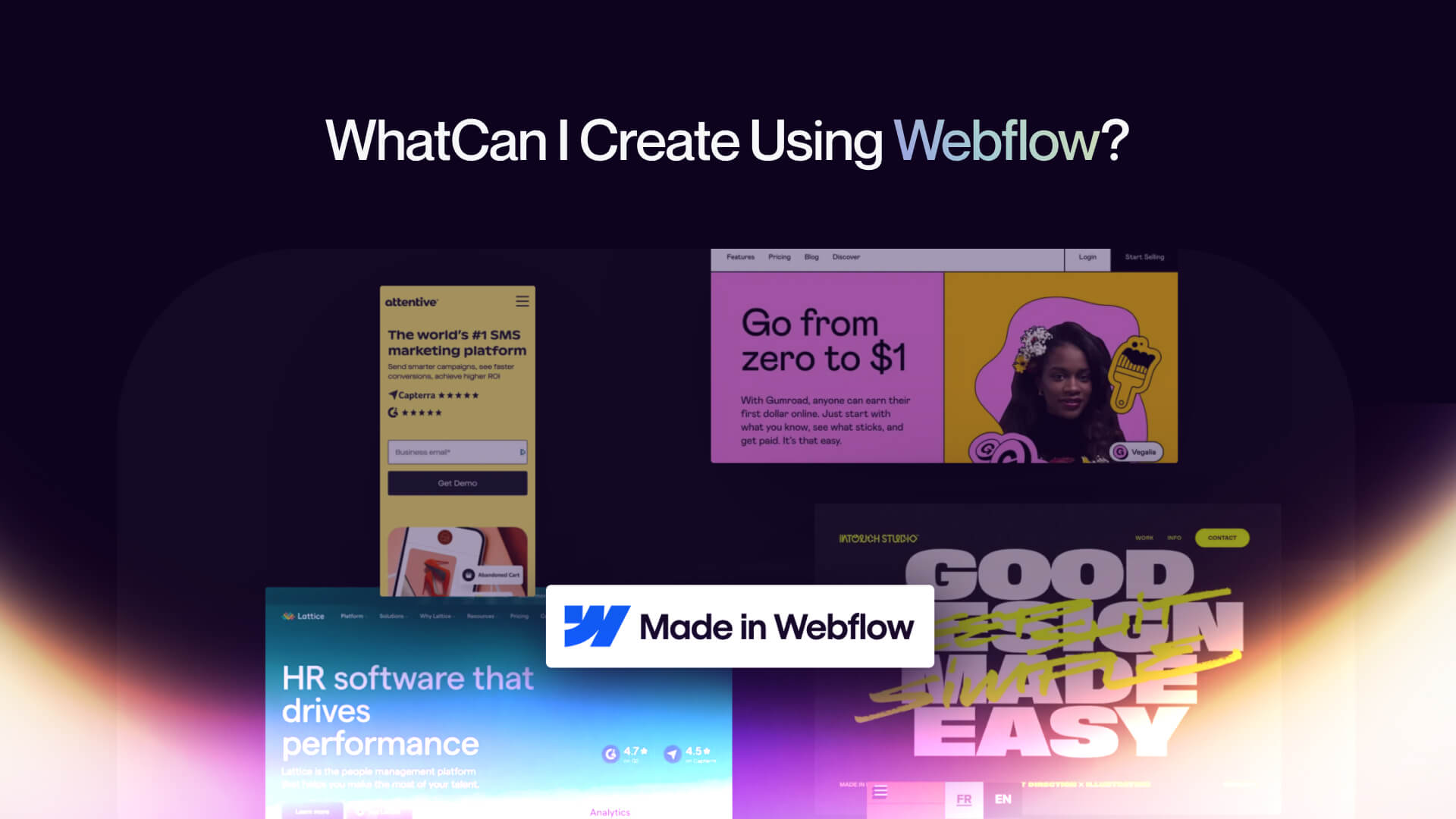 What Kind of Websites Can I Create Using The Webflow Platform?