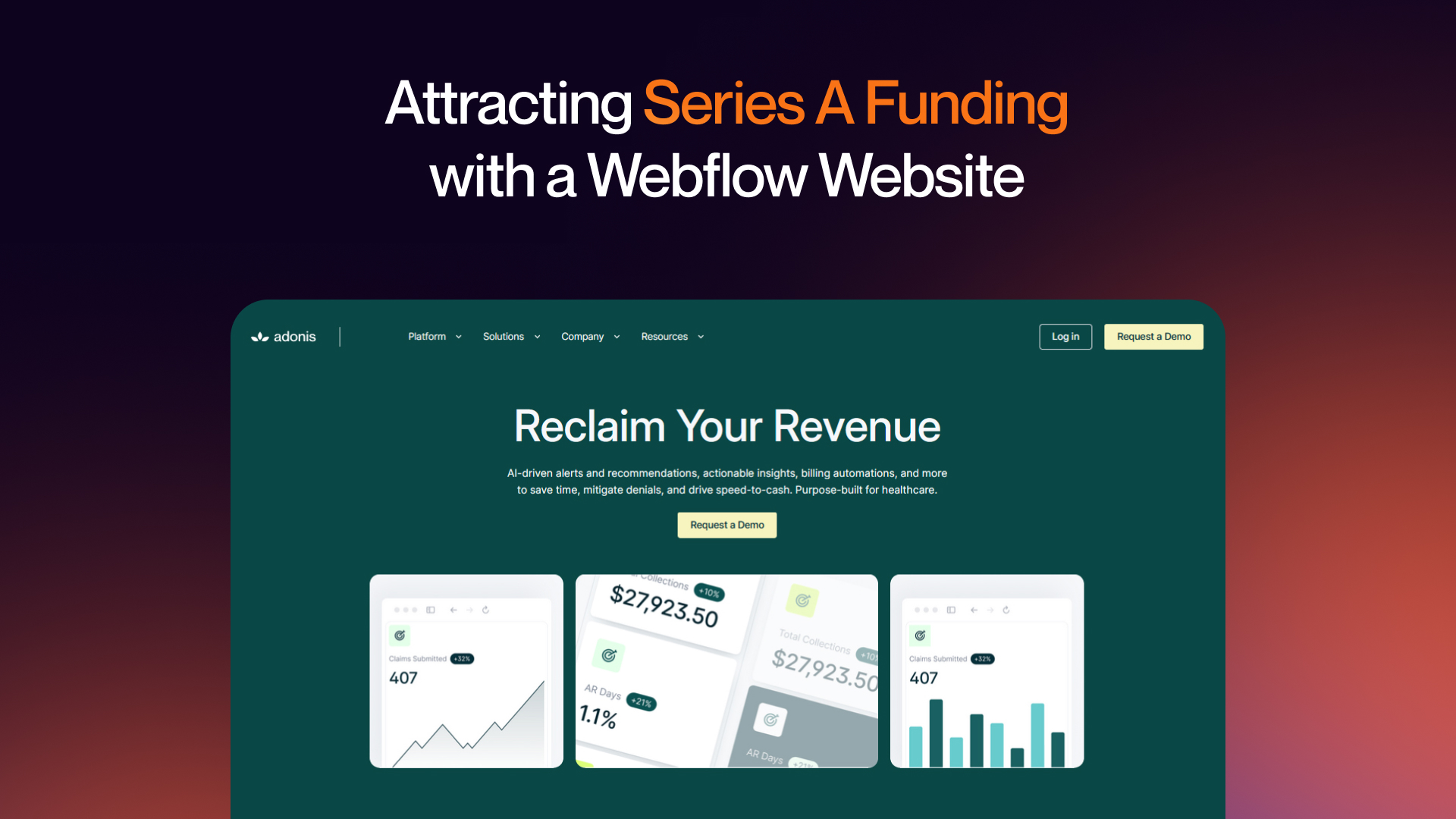 Attracting Series A Funding with a Webflow Website