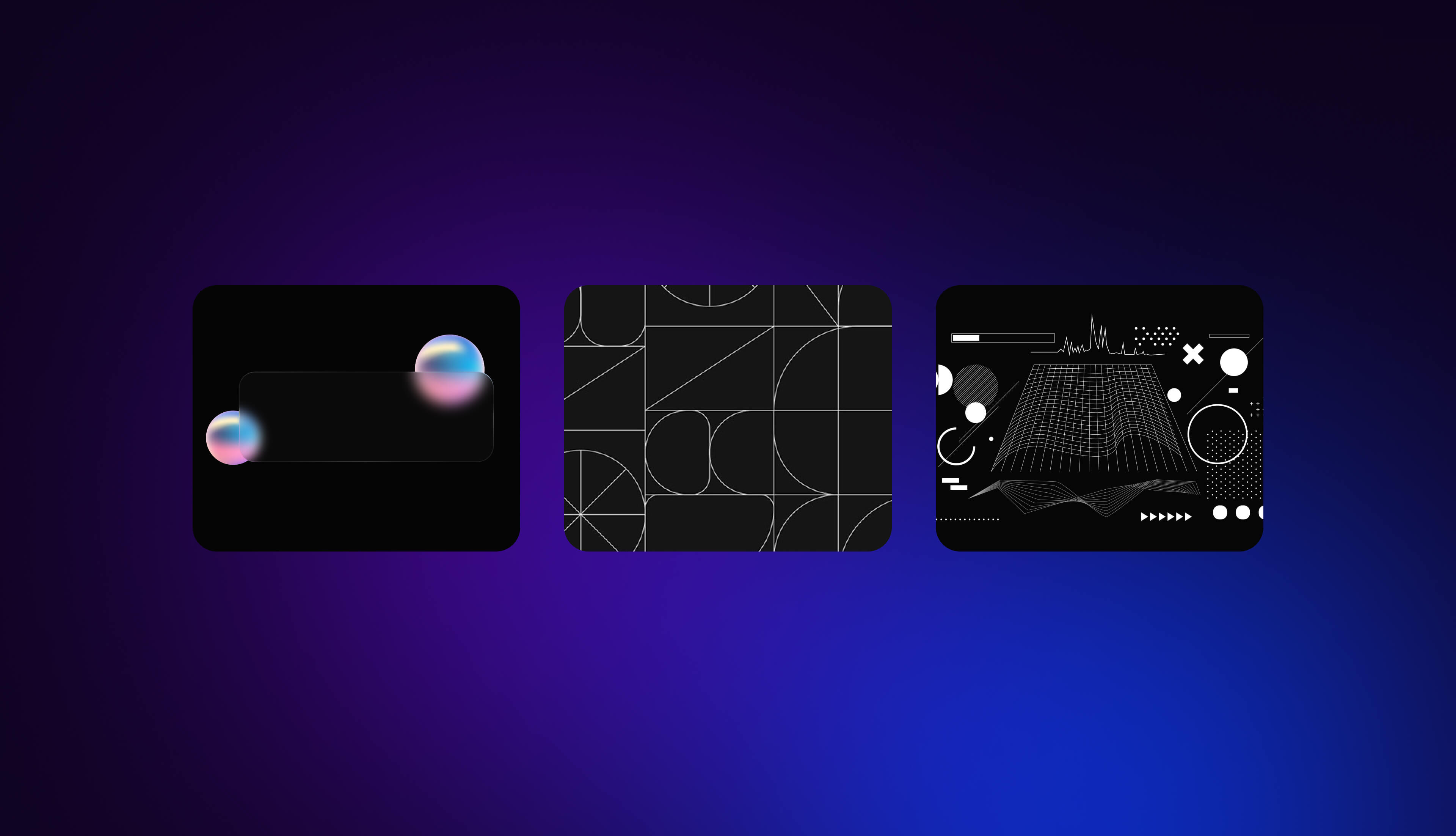 Visual design trends with AI: glassmorphism, minimalism, and maximalism.