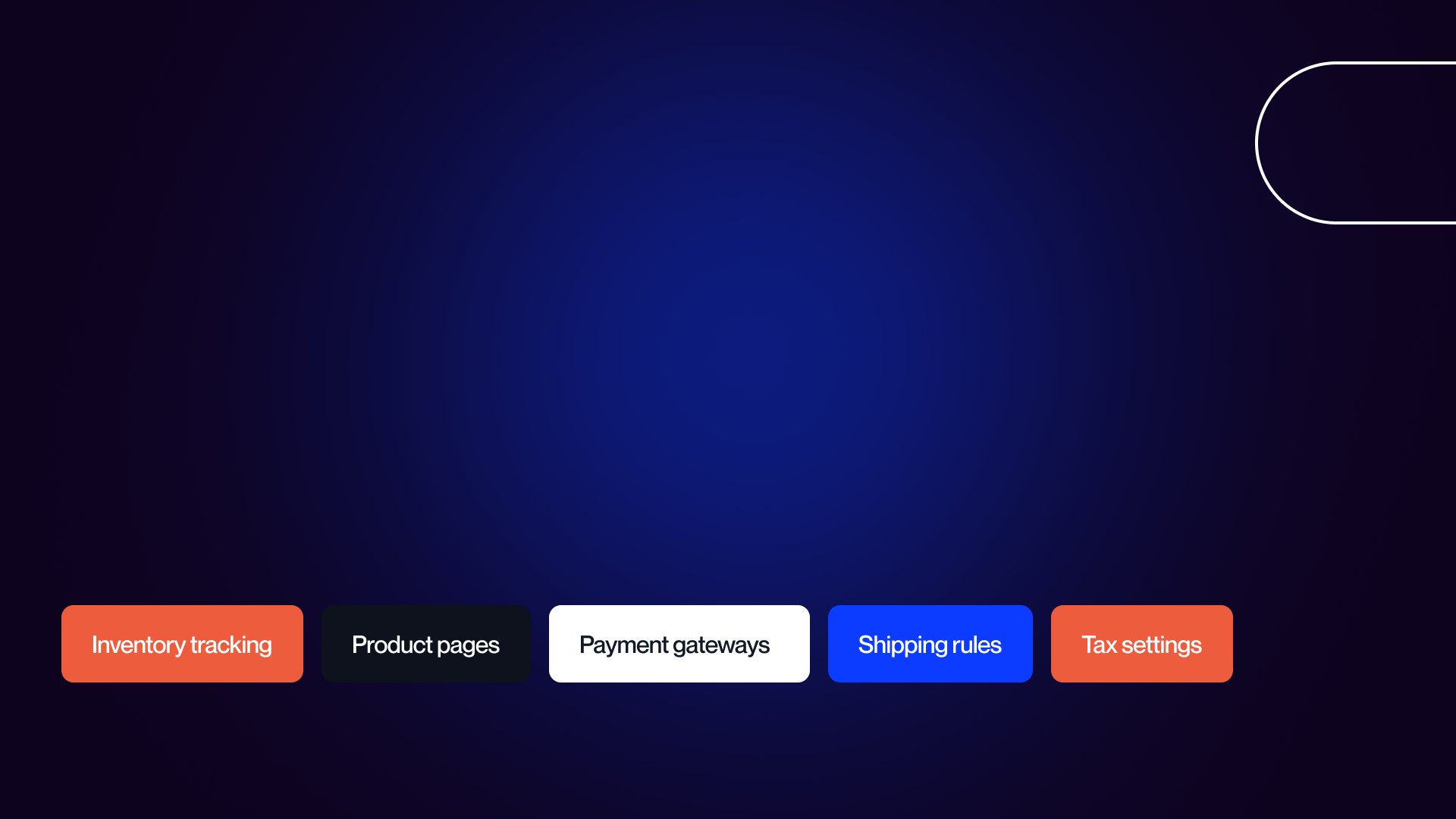 Key e-commerce features for startup websites.