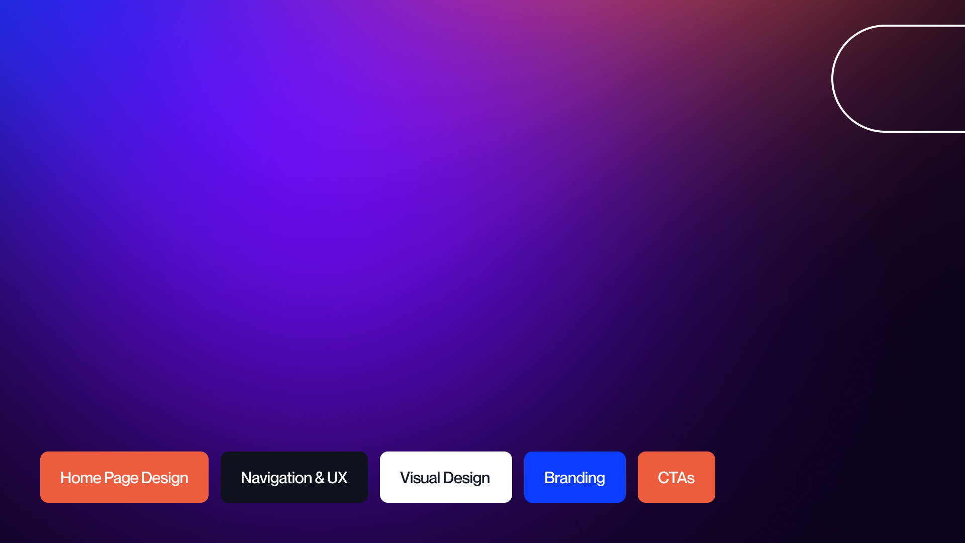 Simple graphic showing the key features of the best AI startup website design examples.