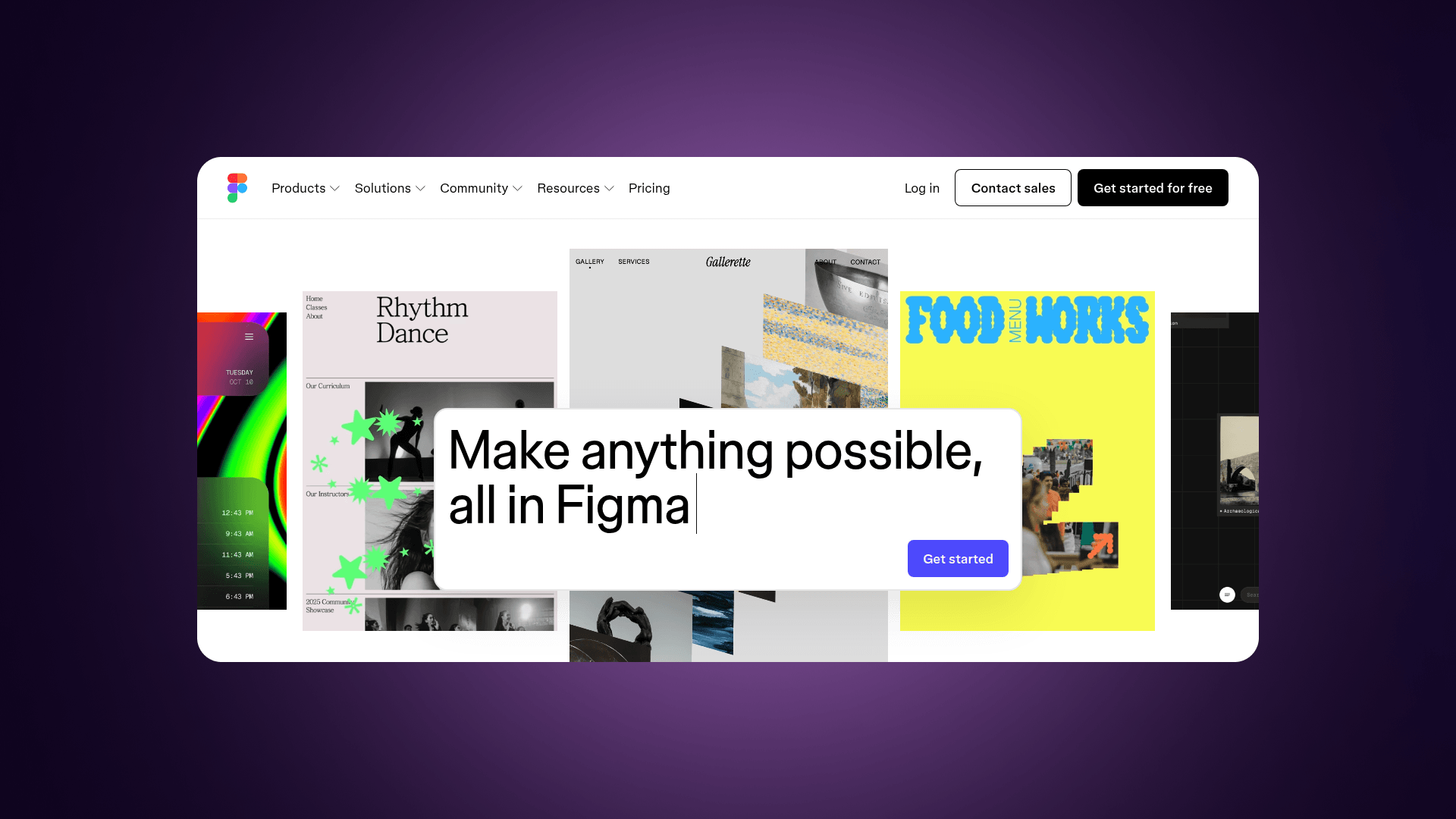Screenshot of Figma design interface, Framer alternative used for UI design, prototyping, and website planning.