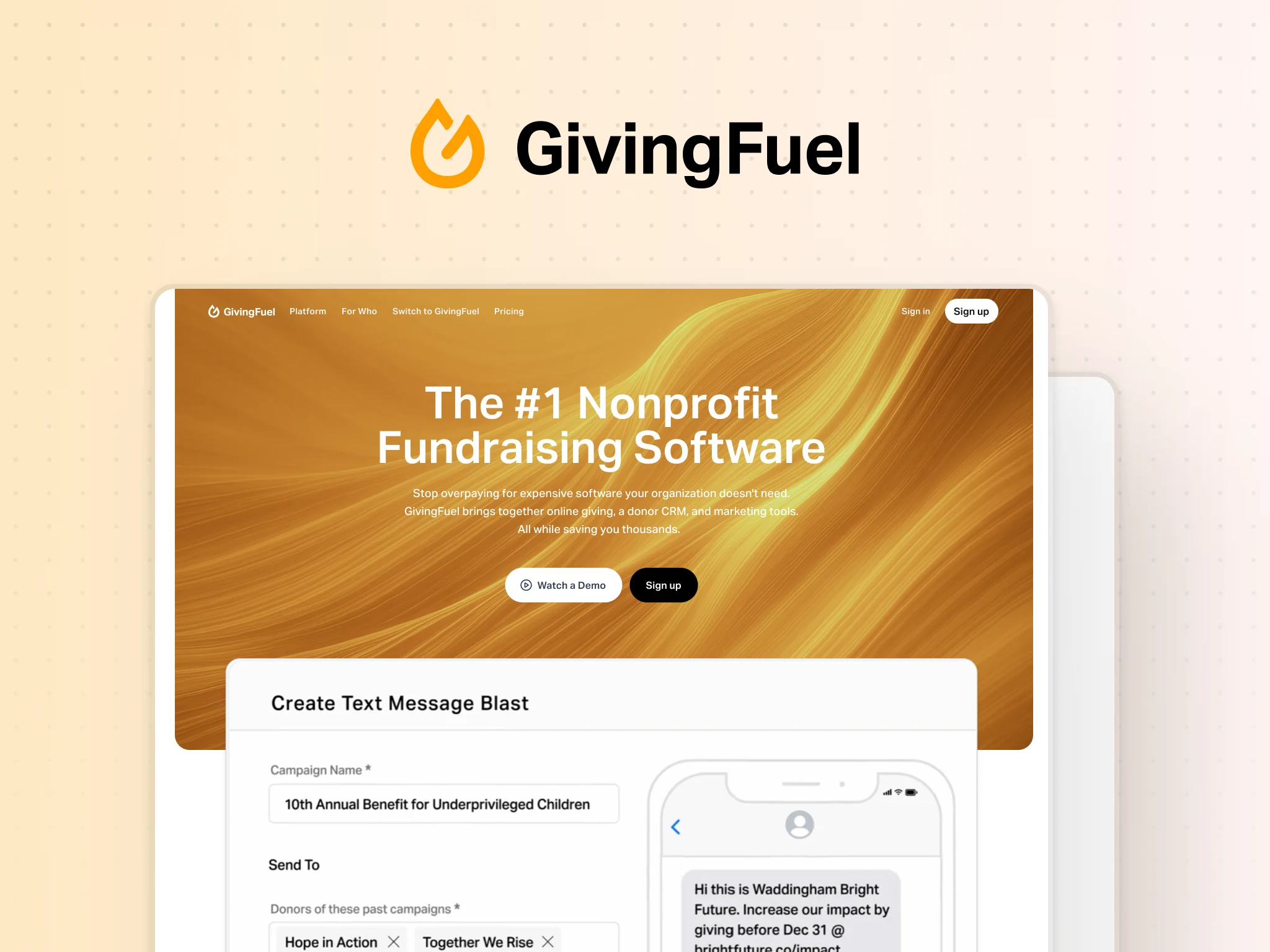 GivingFuel case study thumbnail