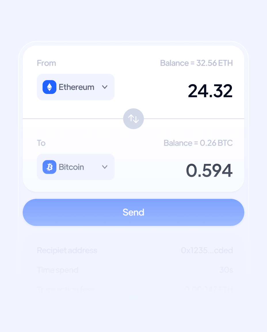 Instant Crypto Transfers Defichain Webflow Template | BRIX Template  
