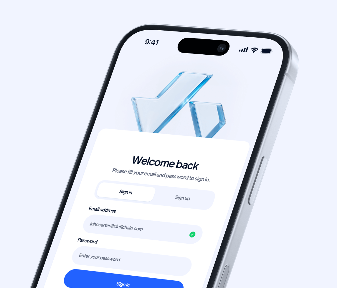 Create Account Defichain Webflow Template | BRIX Template