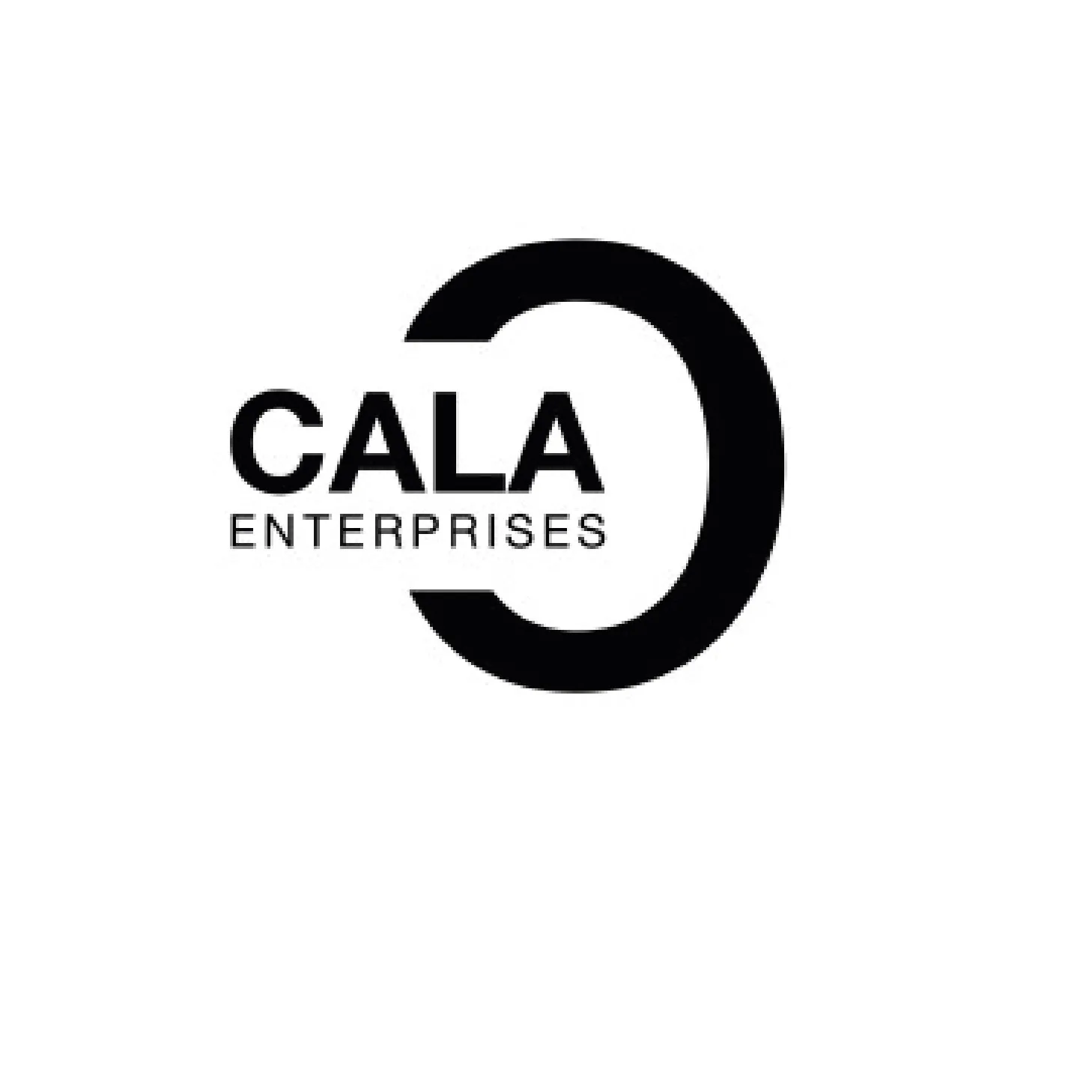 CALA Enterprises black text logo with a semicircle design on white background.