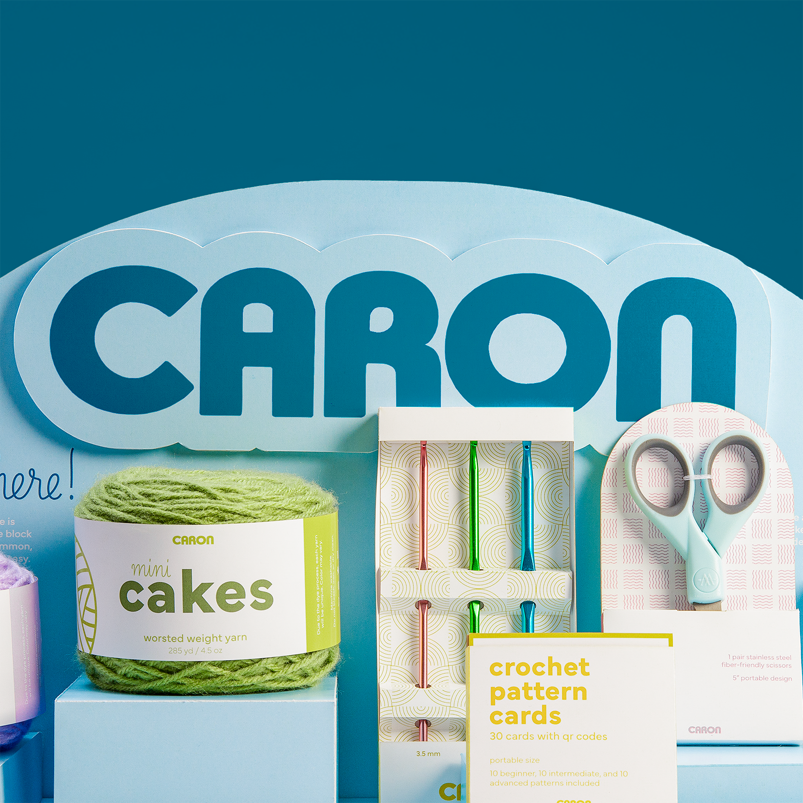 Caron Crochet Packaging