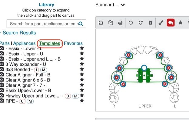 EasyRx customizable templates accelerate orthodontic appliance delivery by saving time.