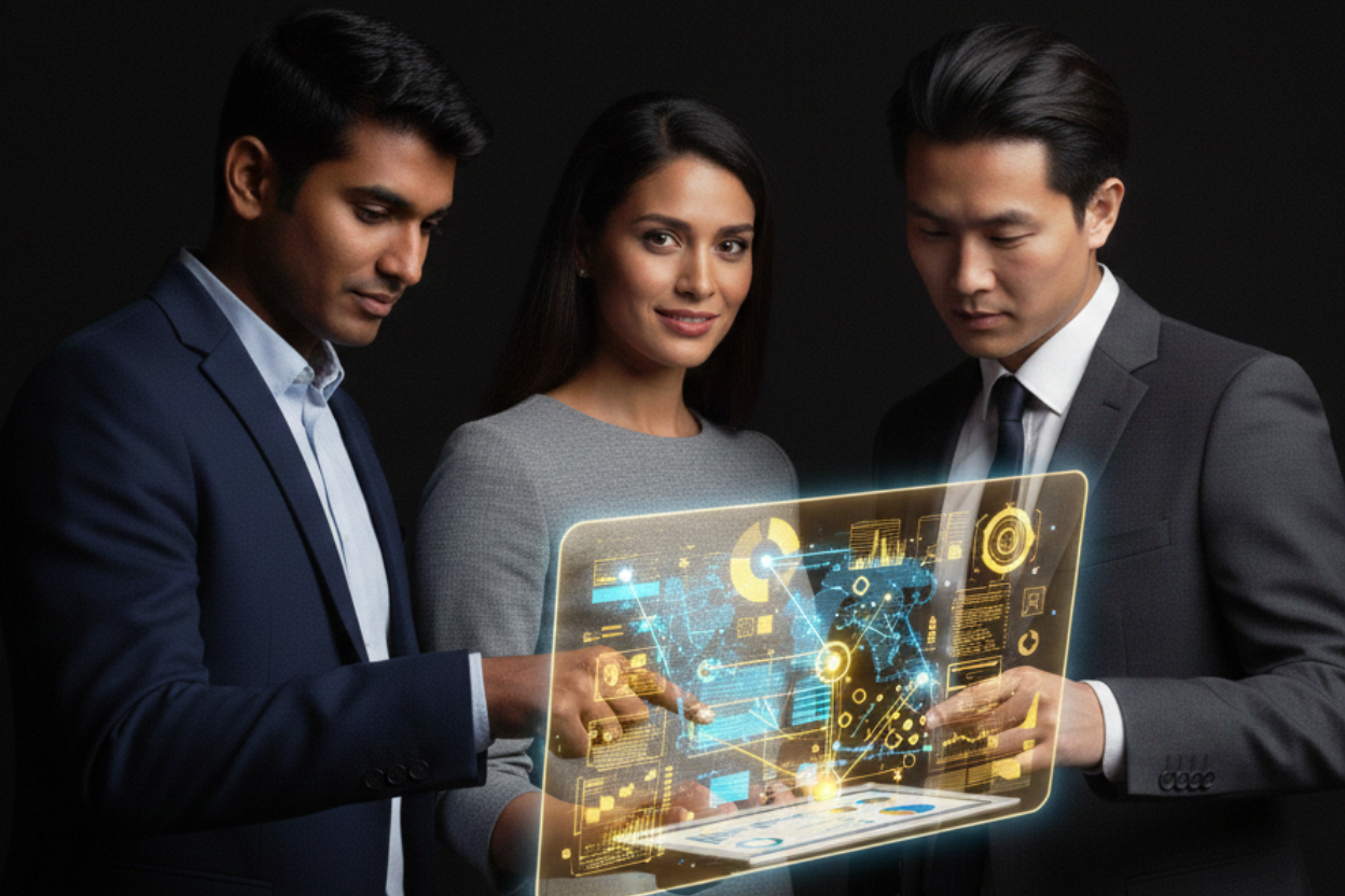 image of business strategy session (for a data analytics and business intelligence)