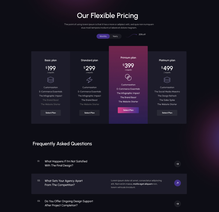 pricing three