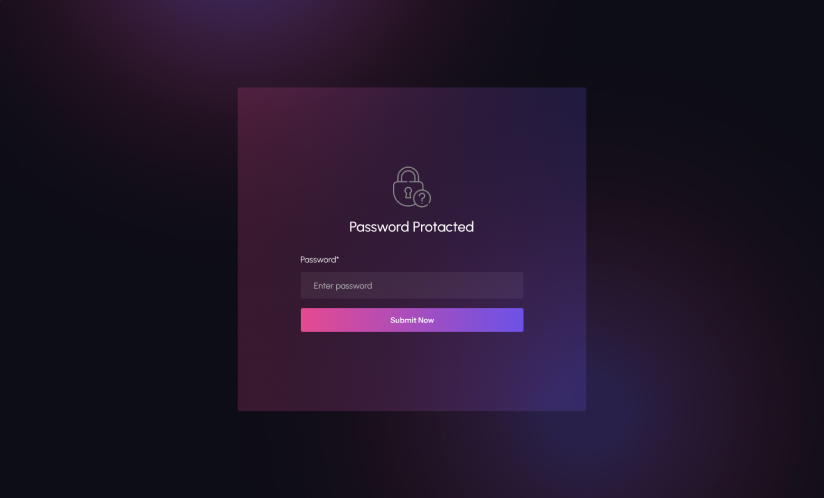 password protected