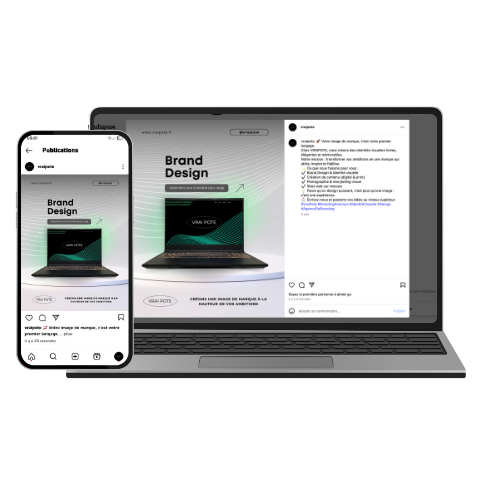 reflet des réseaux sociaux pour un bon branding. Vrai pote réseaux sociaux