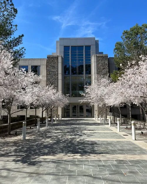 Entrance to Fuqua School of Business Building