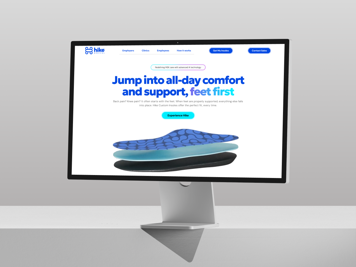 Hike Medical website project by Eclipso Studio