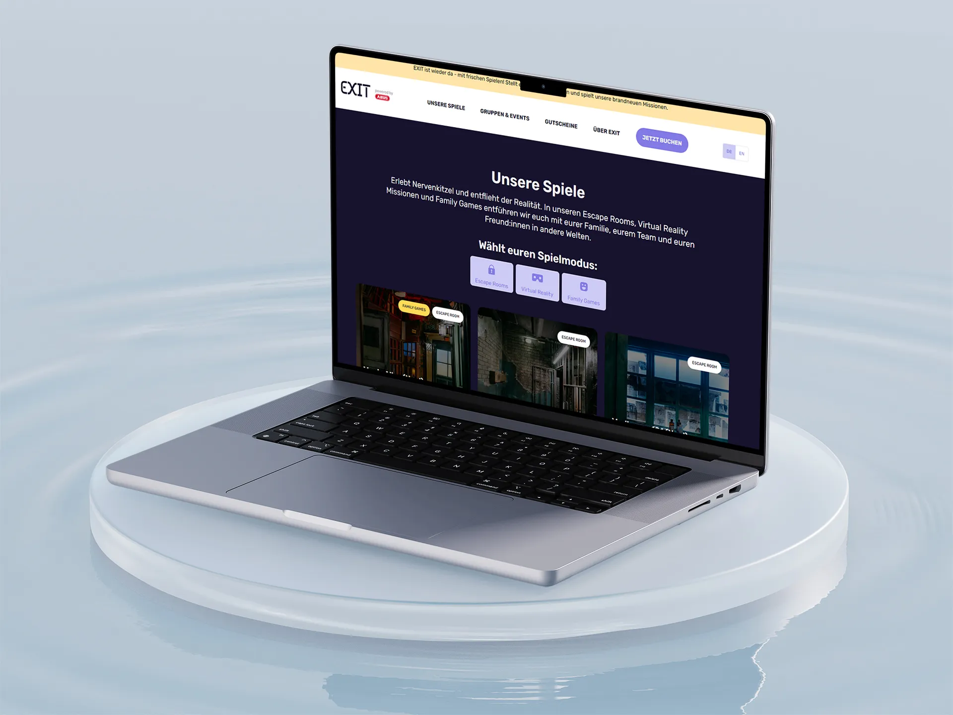 Exit-Game website project by Eclipso Studio