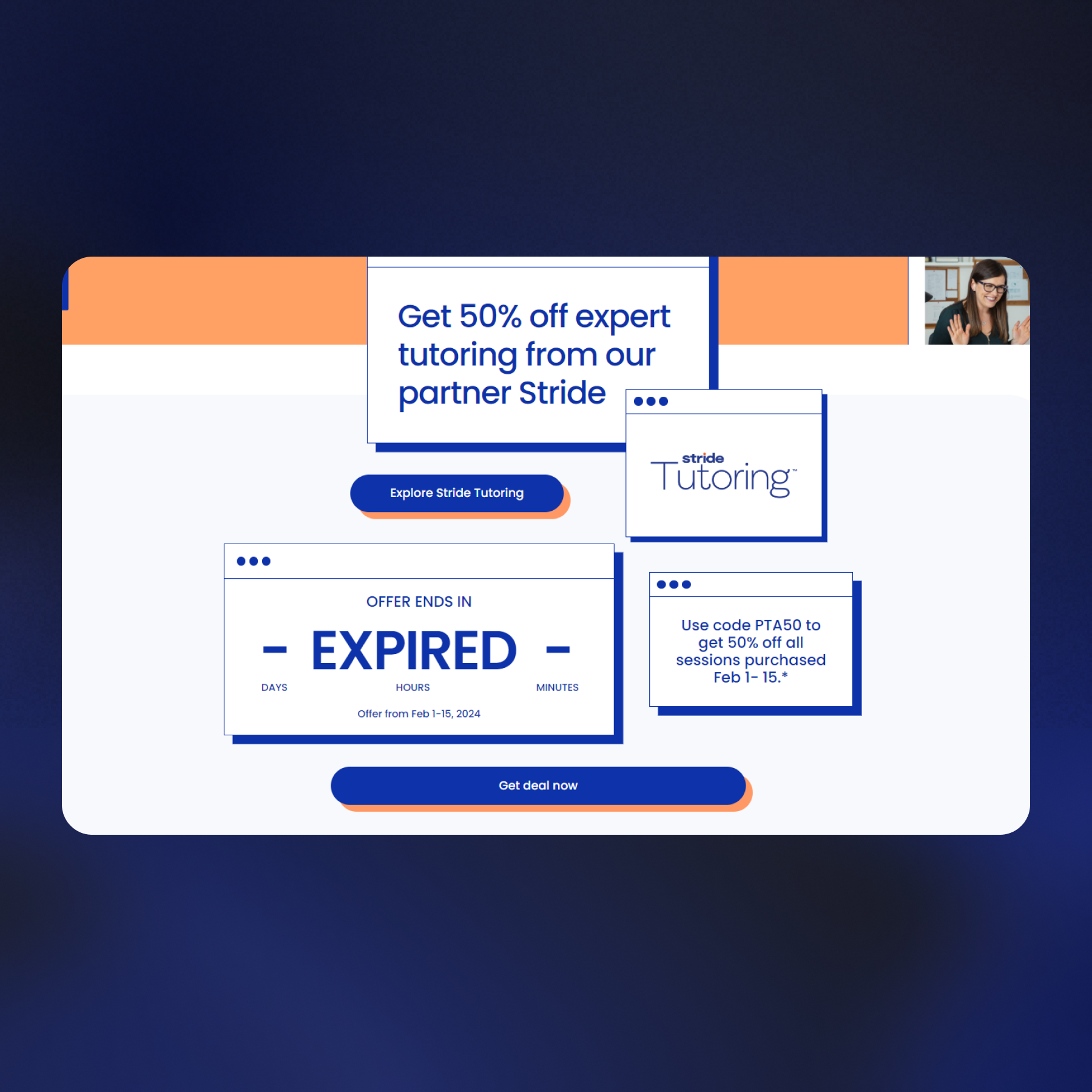Givebacks Webflow website mockup 1