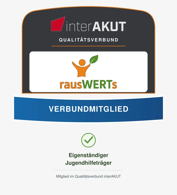 Qualitätssiegel: rausWERTs UG, Verbundmitglied im Qualitätsverbund interAKUT