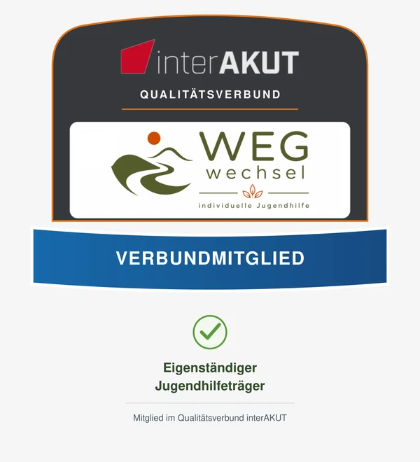 Qualitätssiegel: WEGwechsel UG, Verbundmitglied im Qualitätsverbund interAKUT