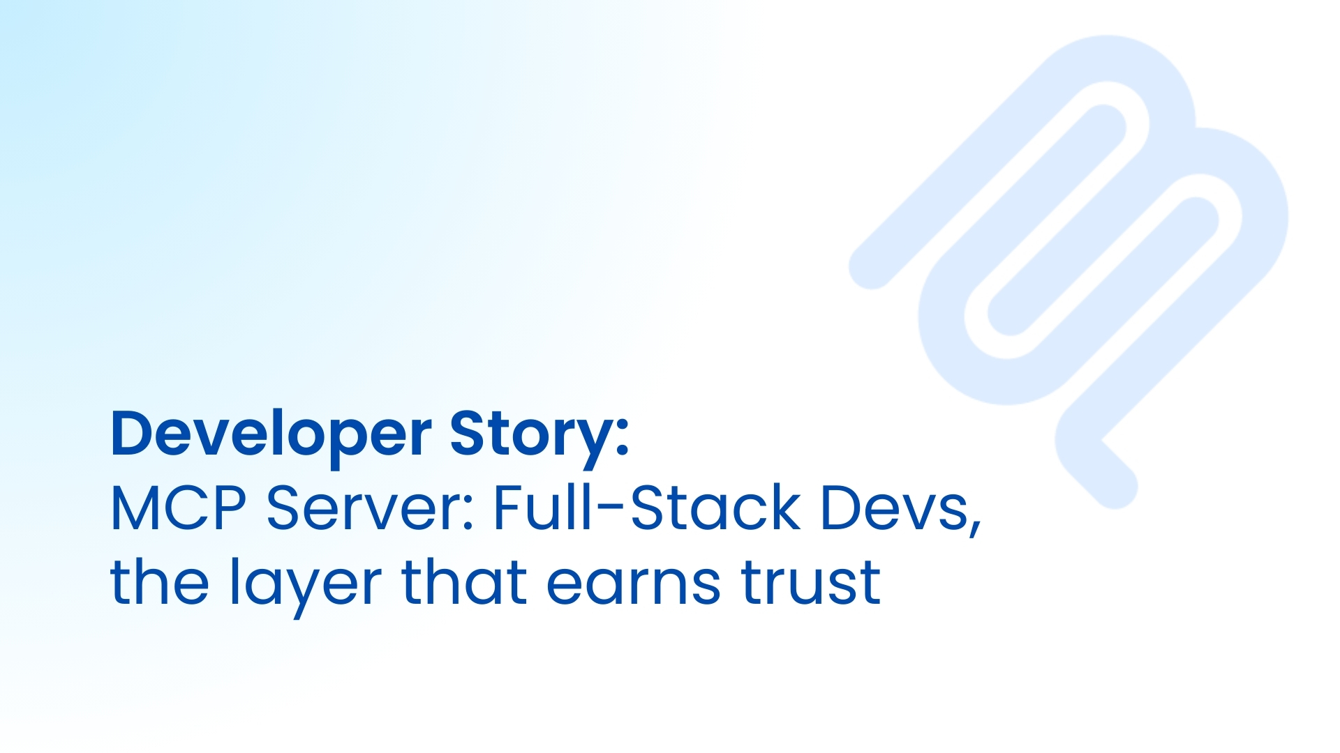 MCP Server : Missing piece to become fullstack developer