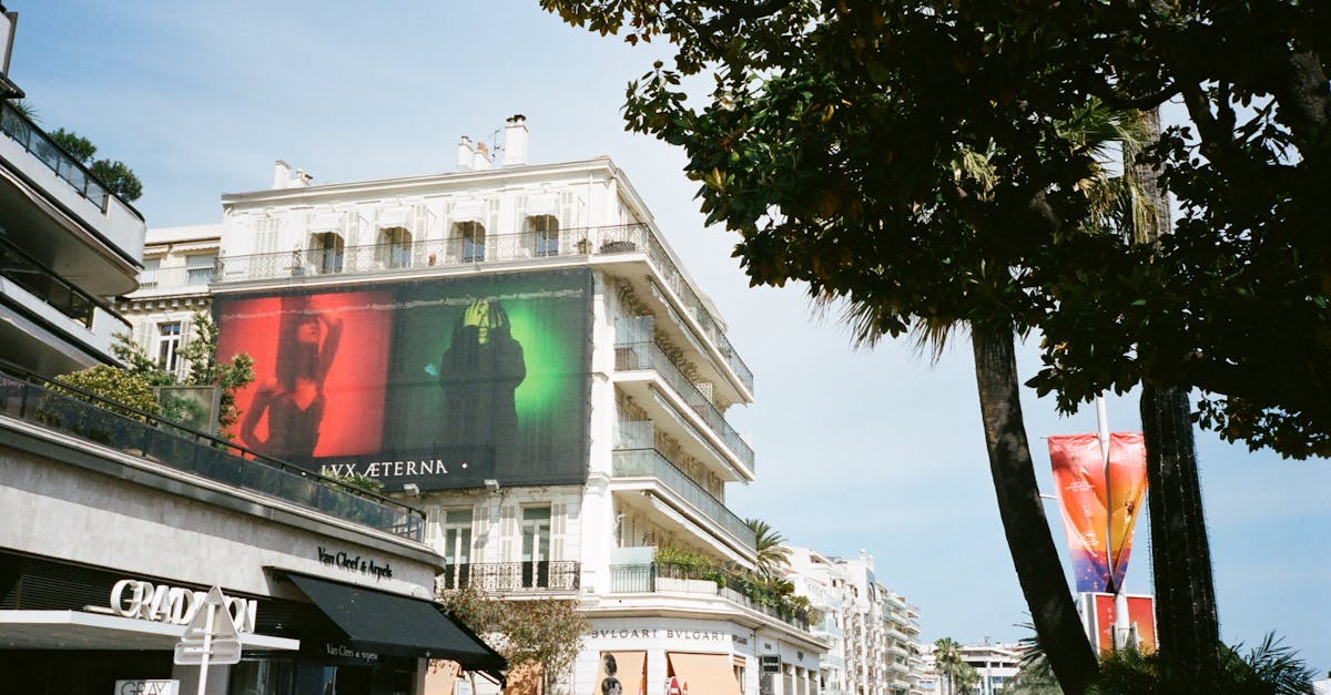 Vue de la ville de Cannes avec ses bâtiments emblématiques
