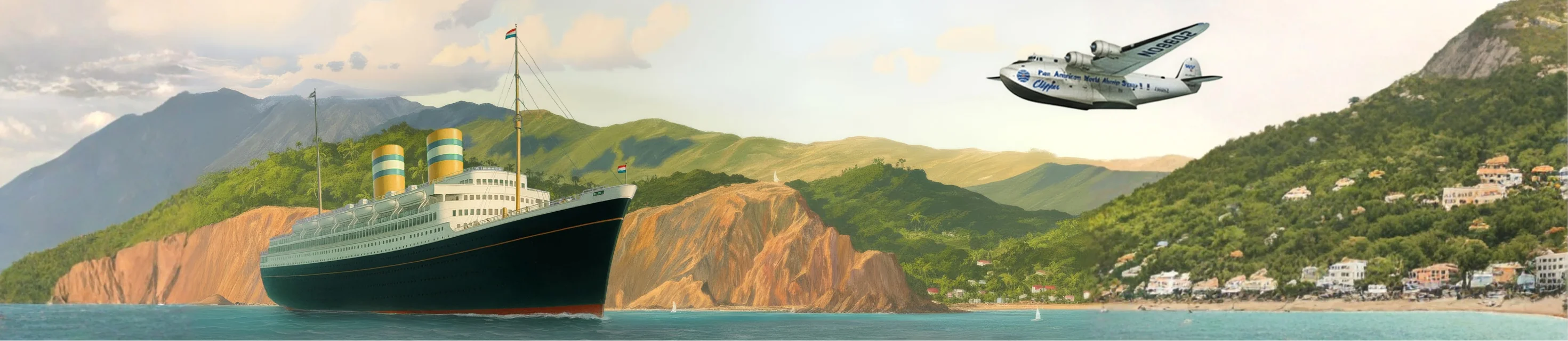 Pan Am x Holland America Cruise Promotion Banner