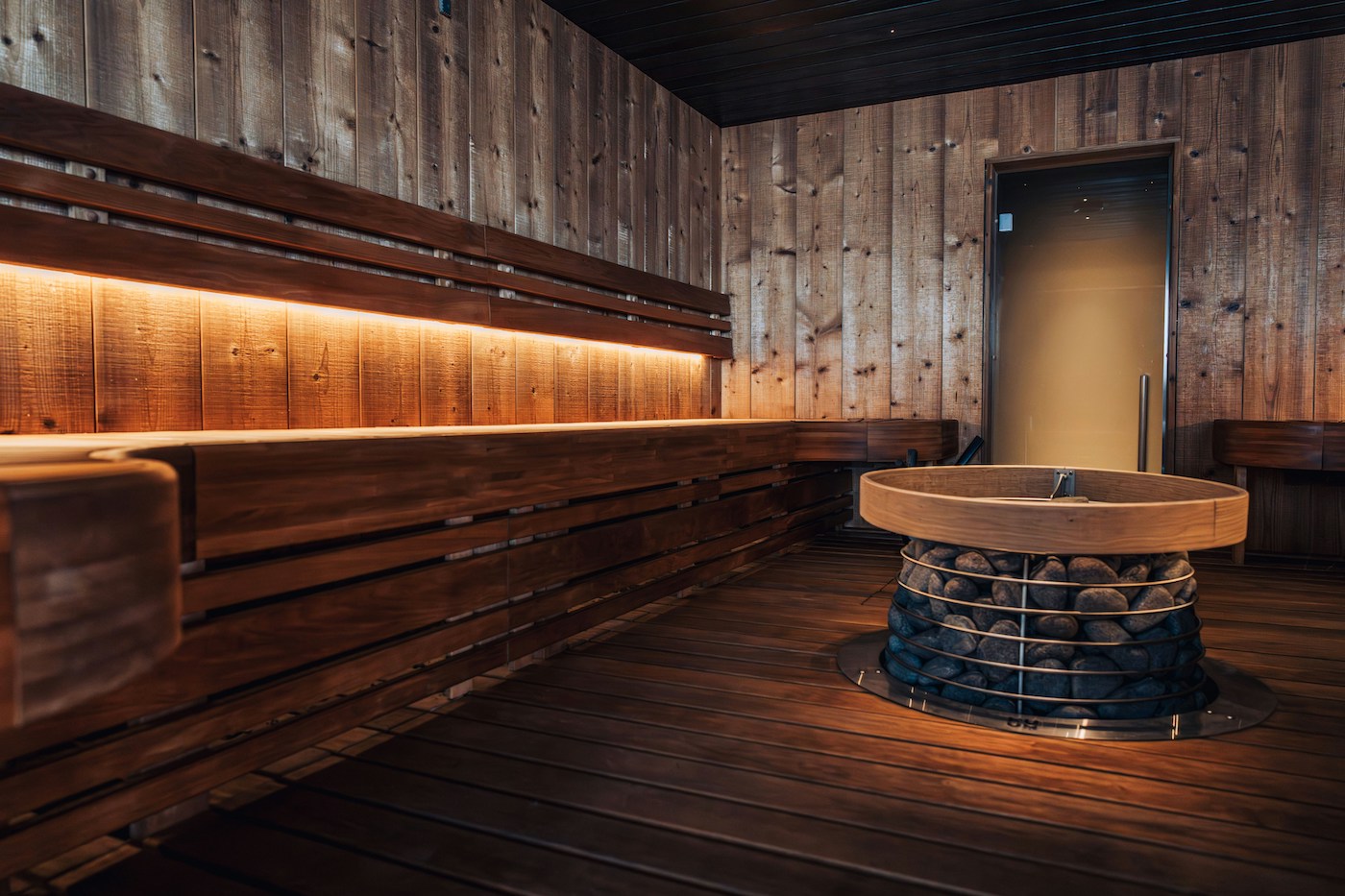 Wellness sauna in a luxurious home setting — holistic care by Solara Society”