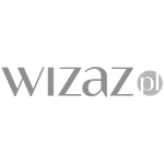 Logo Wizaz z oznaczeniem języka polskiego 'pl'.