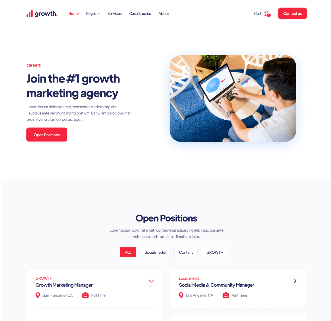 Careers - Growth Webflow Template