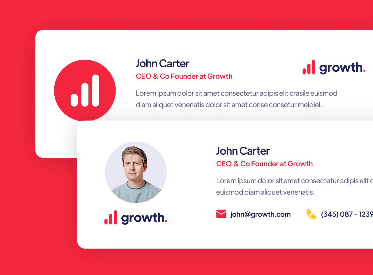 Email Signature - Growth Webflow Template
