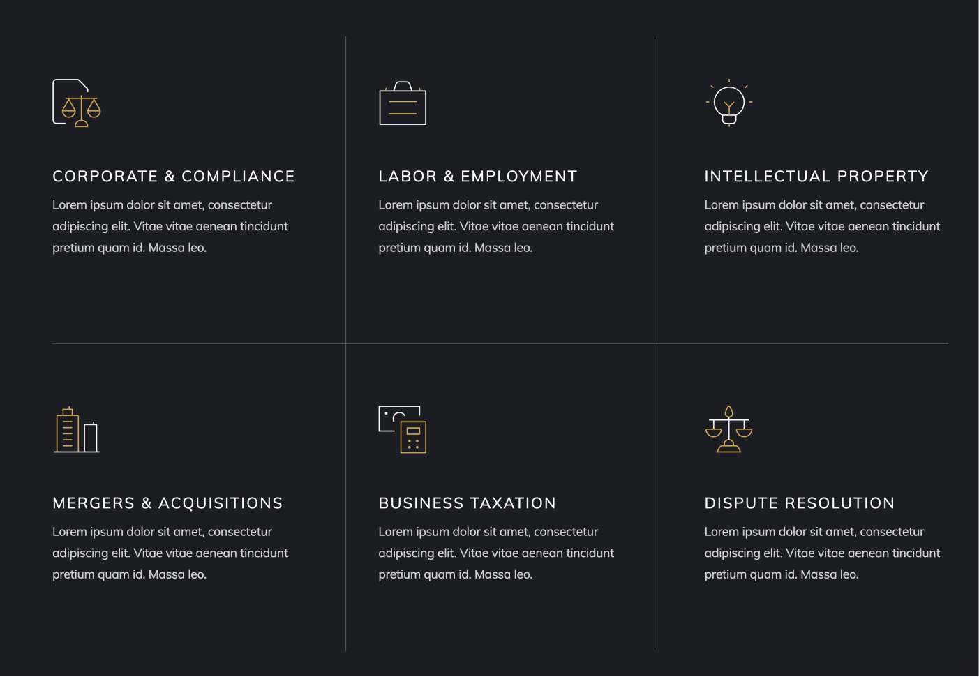 Icons And Graphics - Lawyer Webflow Template
