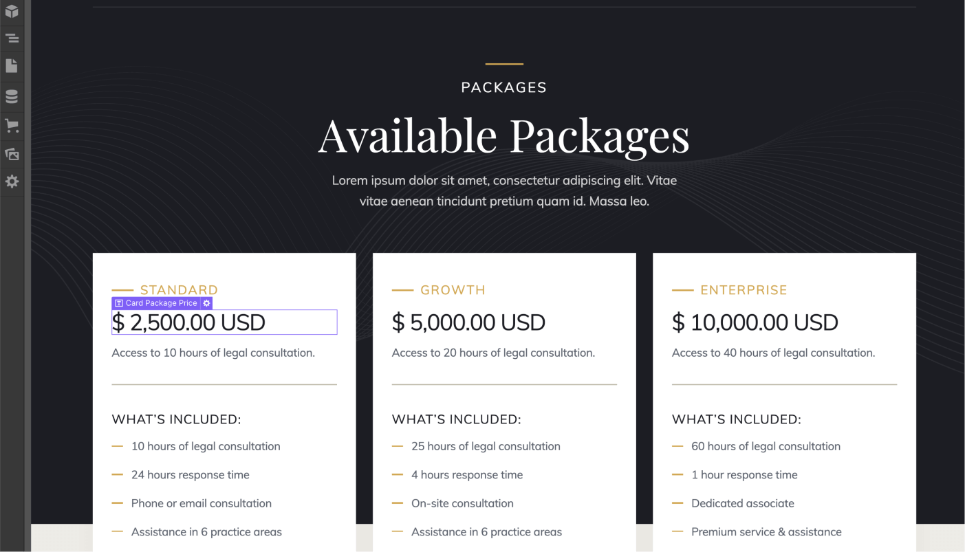 eCommerce Products - Lawyer Webflow Template