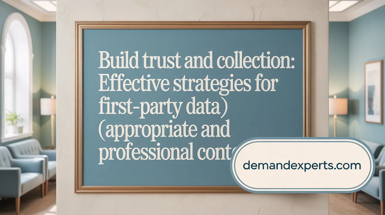 Build Trust and Collection: Effective Strategies for First-Party Data