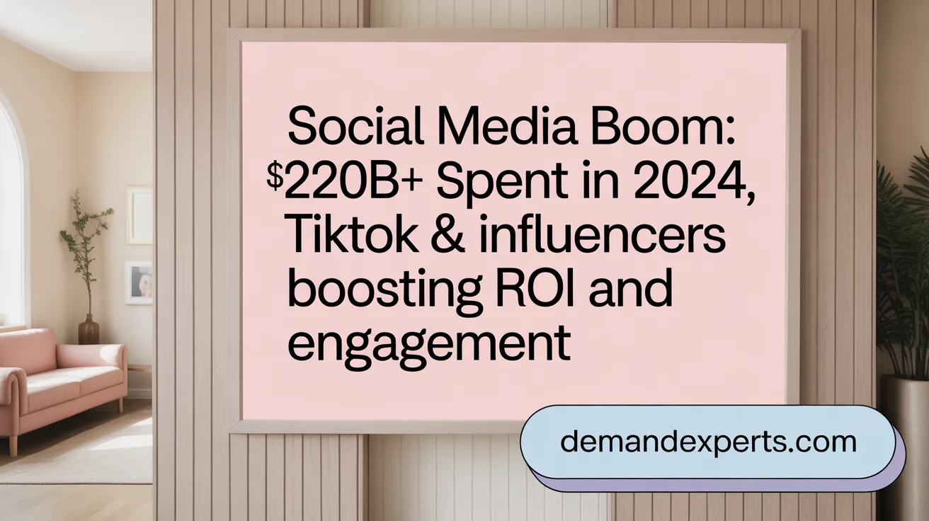 Social Media Boom: $220B+ Spent in 2024, TikTok &amp; Influencers Driving ROI and Engagement
