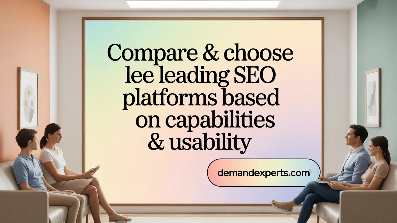 Compare &amp; Choose Leading SEO Platforms Based on Capabilities &amp; Usability