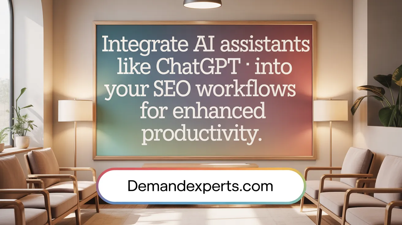 Integrate AI Assistants like ChatGPT into Your SEO Workflows