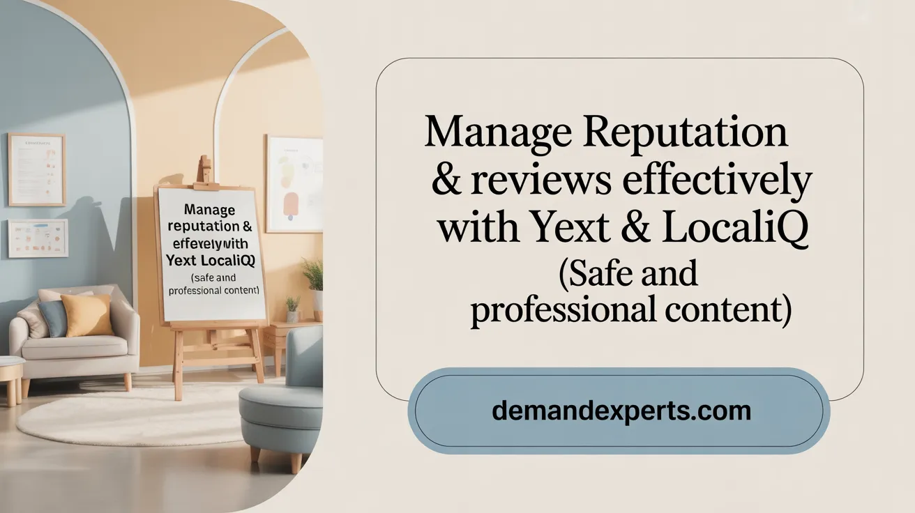 Manage Reputation &amp; Reviews Effectively with Yext &amp; LocaliQ