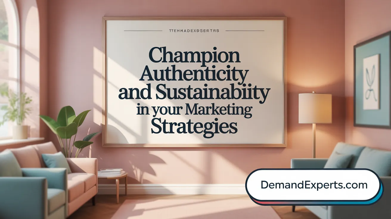 Champion Authenticity and Sustainability in Your Marketing Strategies